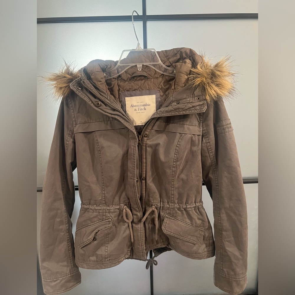 Abercrombie & Fitch Fur Jacket | Medium